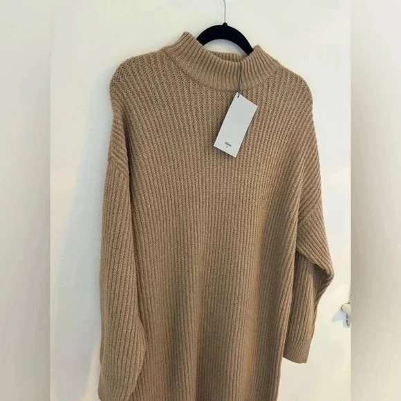 Minimum Tan Ribbed Knit Dress - Picture 5 of 7